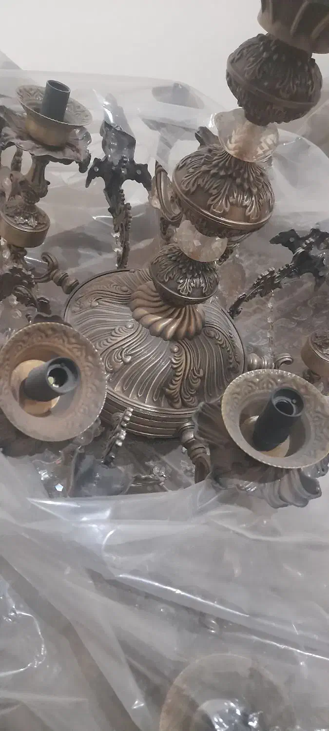 یک جفت لوستر|لوستر و چراغ آویز|اصفهان, باتون|دیوار