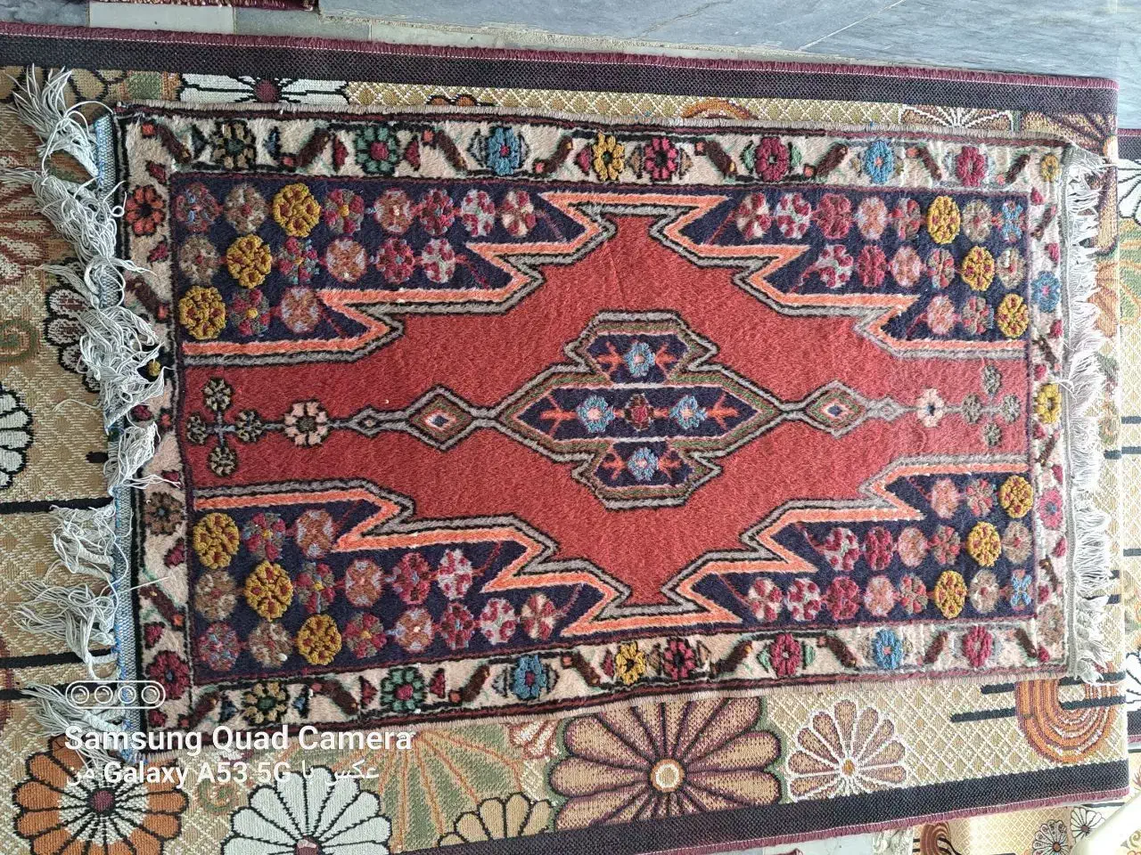 پادری دست بافت نیم زری احمد خان|فرش|تهران, فردوسی|دیوار