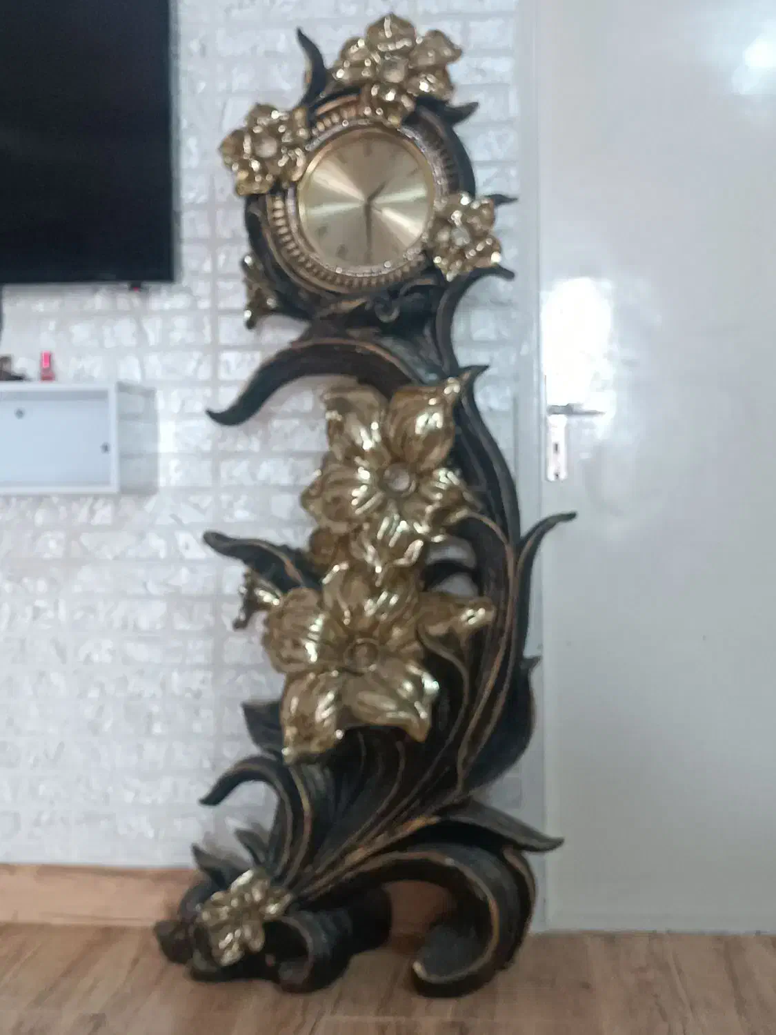 ساعت ایستاده طرح گل|ساعت دیواری و تزئینی|ابهر, |دیوار