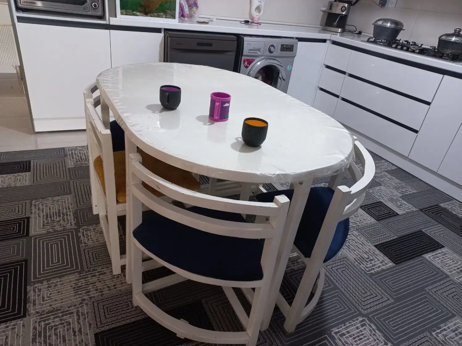 میز ۶نفره|میز و صندلی غذاخوری|نورآباد ممسنی, |دیوار