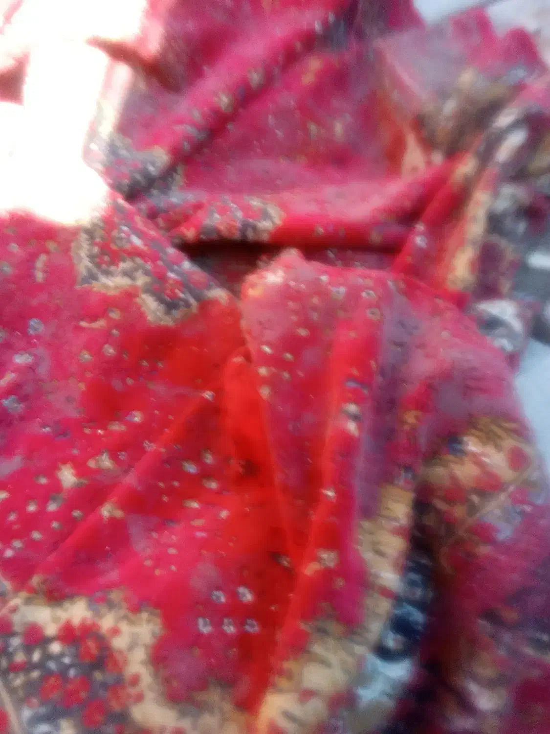 فرش کارکرده بدون زدگی، خوش نقش|فرش|کوهدشت, |دیوار