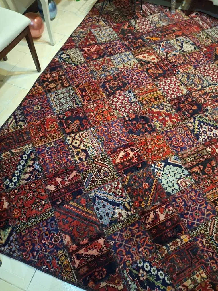 فرش کلاژ چهل تیکه دستباف|فرش|قدس, شهرقدس|دیوار