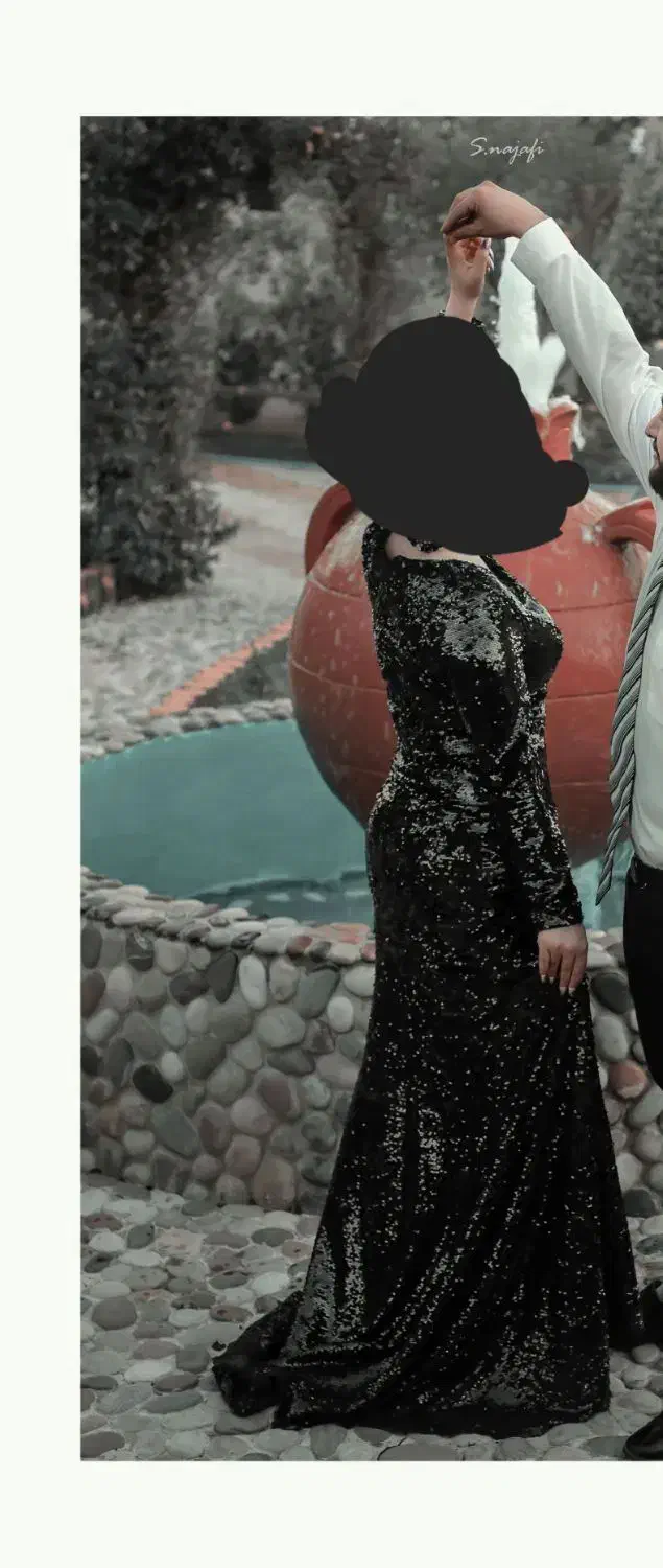 پیراهن مجلسی دنباله دار|لباس|ساری, |دیوار