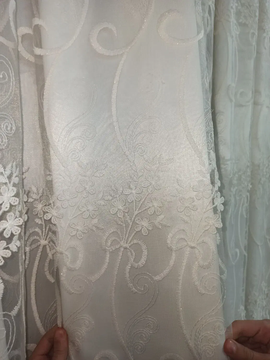 دو عدد پرده در حد نو|پرده، رانر، رومیزی|خرمدشت, |دیوار