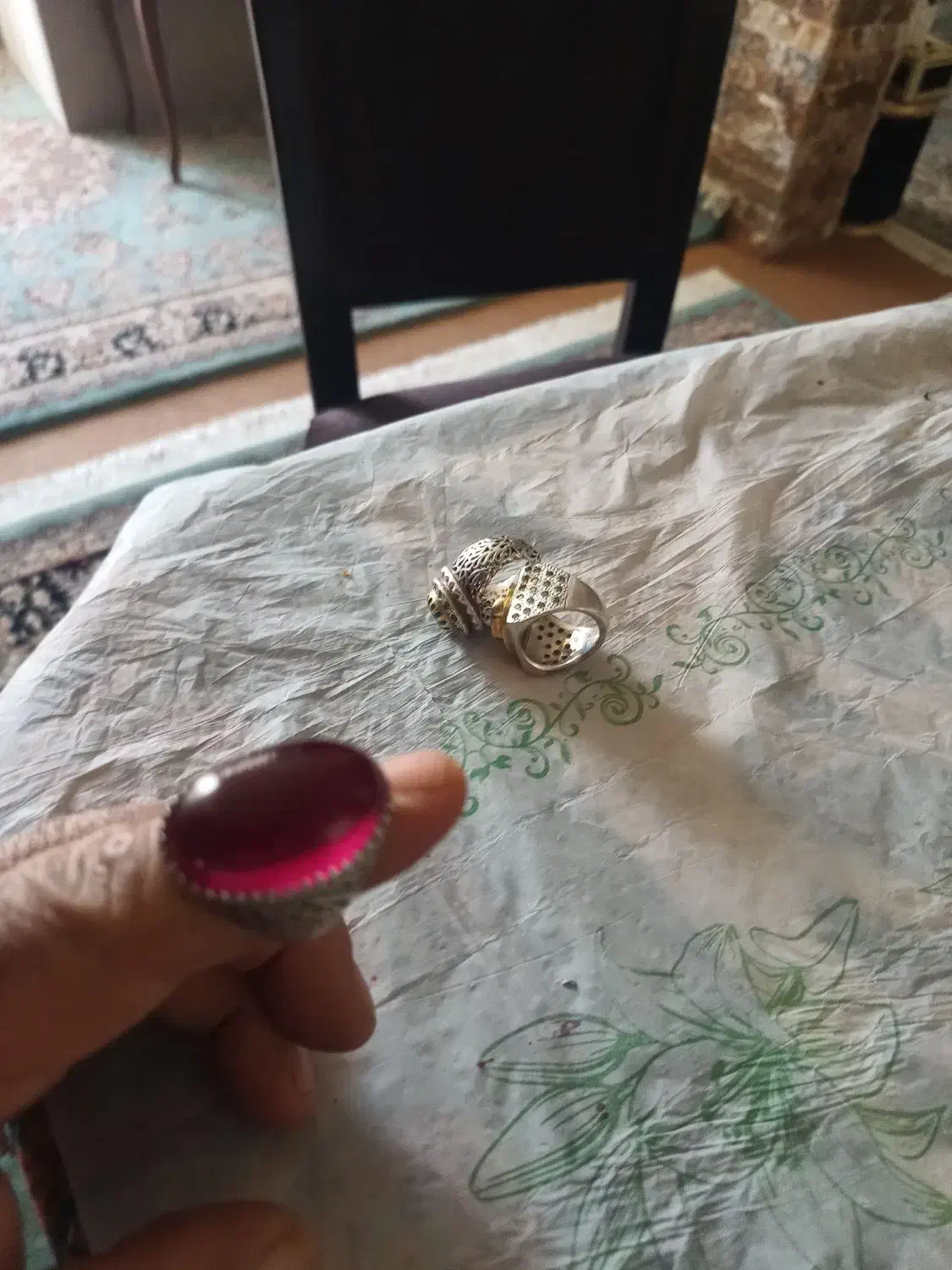 انگشتر یاقوت پیازی|جواهرات|سمنان, |دیوار