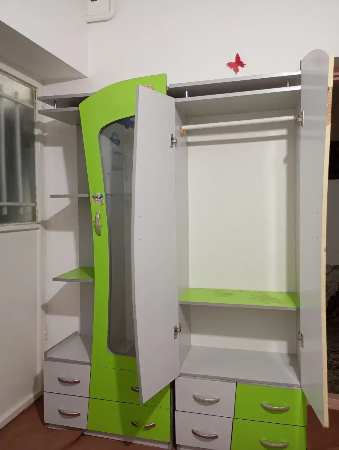 دو کمد کودک|جاکفشی، کمد، دراور|بیرجند, |دیوار