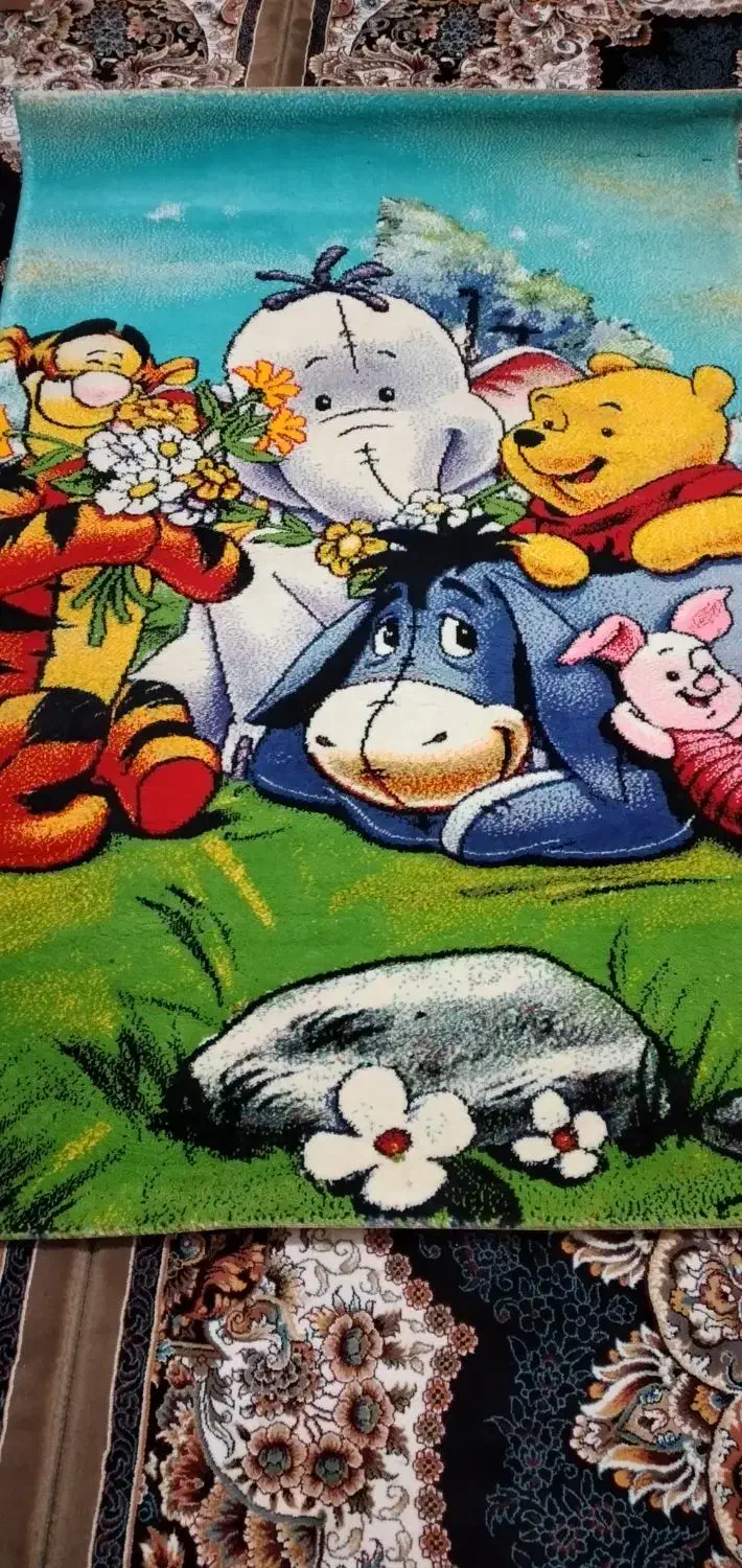 گلیم فرش برای اتاق کودک.|گلیم، جاجیم، گبه|اقبالیه, |دیوار