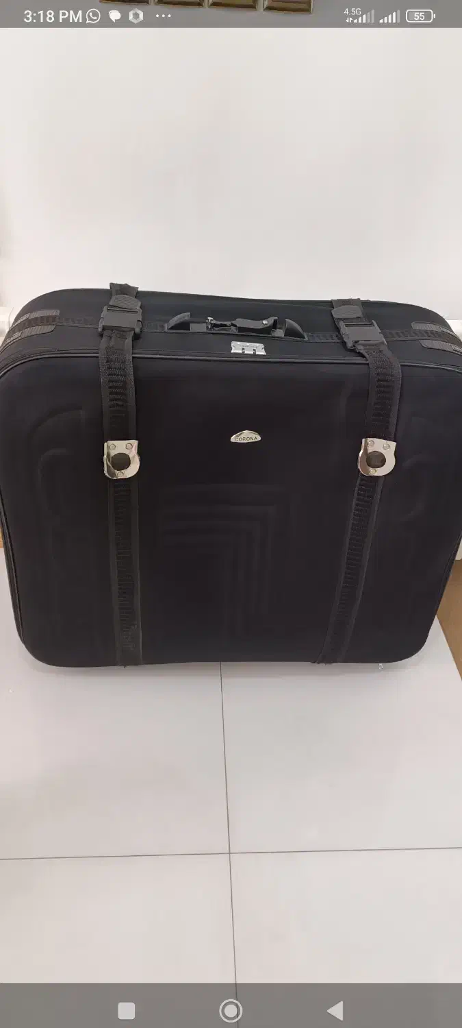 چمدان برزنت خیلی بزرگ مشکی|کیف، کفش، کمربند|کرمان, |دیوار