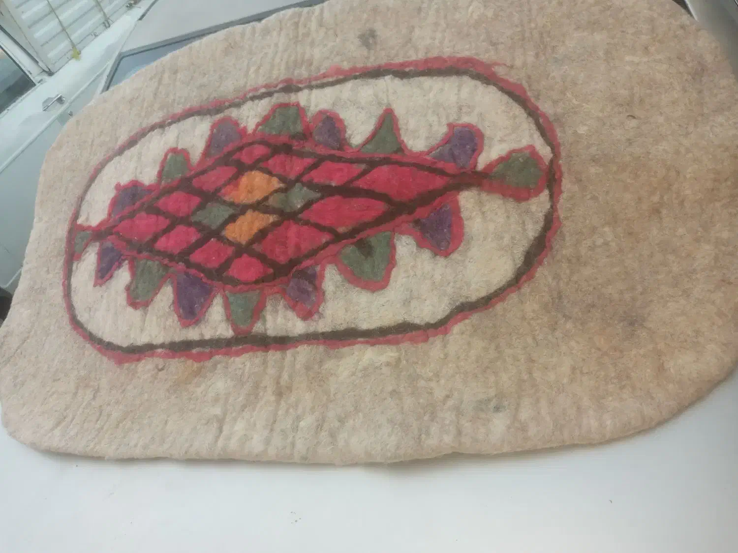 نمد دستباف|گلیم، جاجیم، گبه|سرپل ذهاب, |دیوار