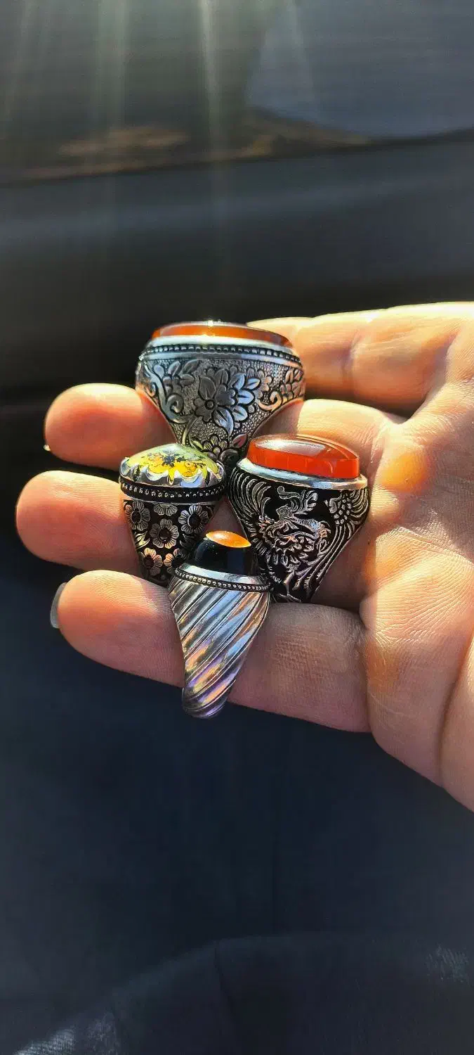 چهار عدد انگشتر کلکسیونی|جواهرات|مشهد, بالا خیابان|دیوار