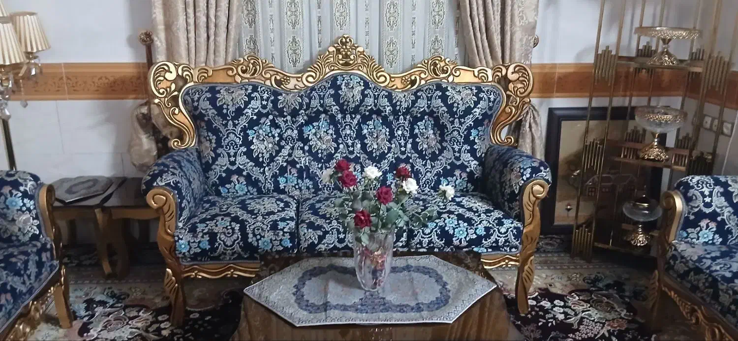 مبل ۹نفره درحد نو|مبلمان خانگی و میز عسلی|اقبالیه, |دیوار