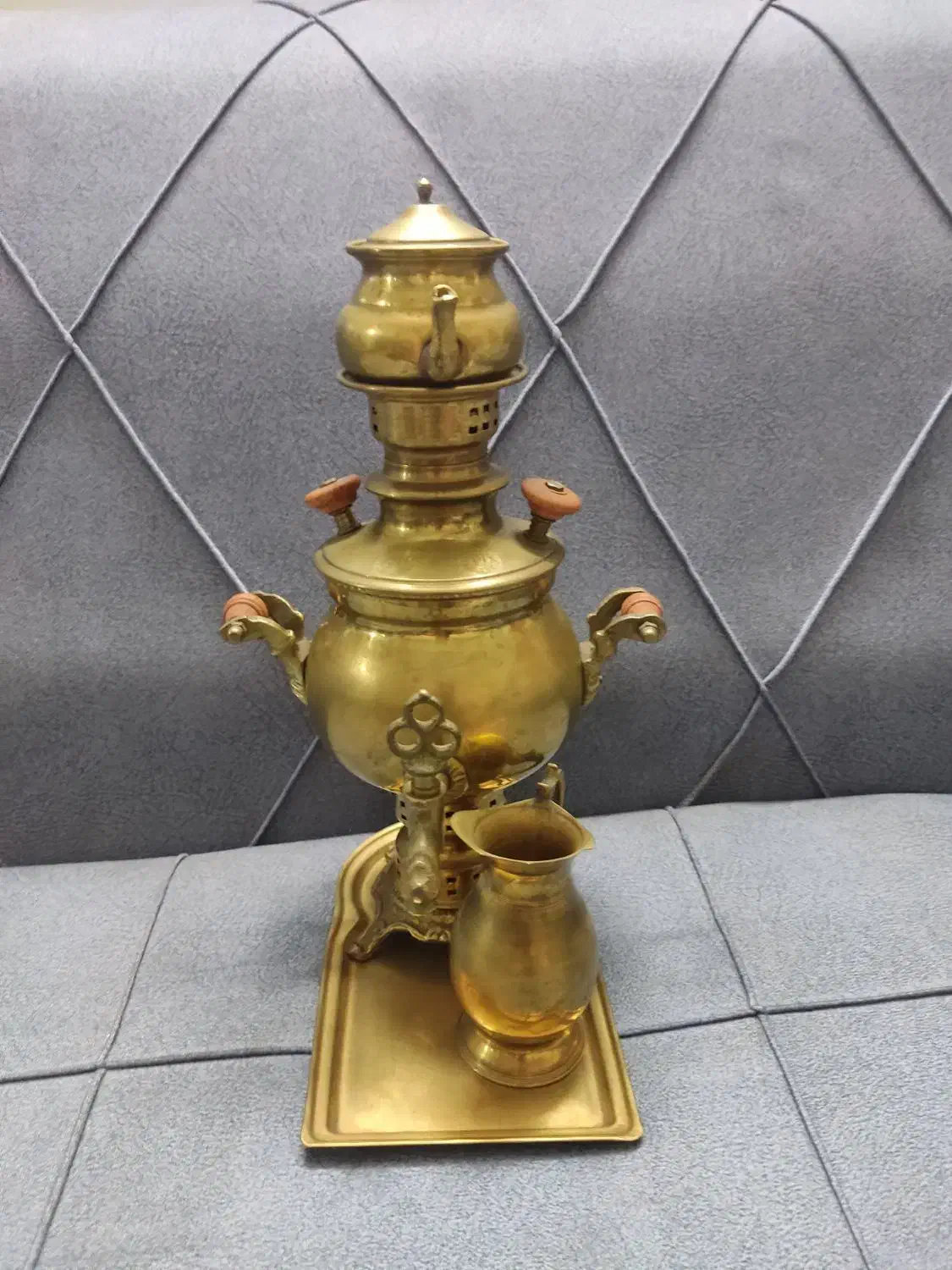 ست قوری سماور برنج|صنایع دستی و سایر لوازم تزئینی|تهران, مشیریه|دیوار