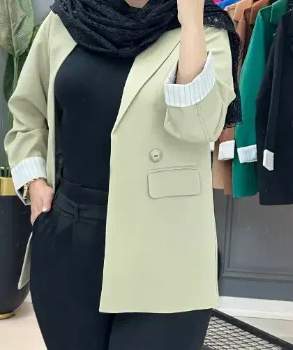 مانتو کتی پاییزه مازراتی رنگ پسته ای|لباس|بوکان, |دیوار