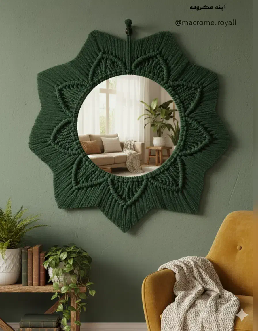 دیوارکوب مکرومه|صنایع دستی و سایر لوازم تزئینی|قم, ارم|دیوار