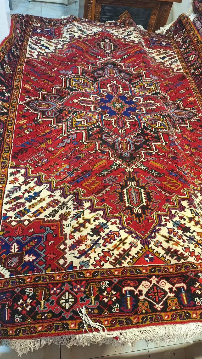 یک جفت فرش اطراف هریس بارماخ توخوش|فرش|تبریز, |دیوار