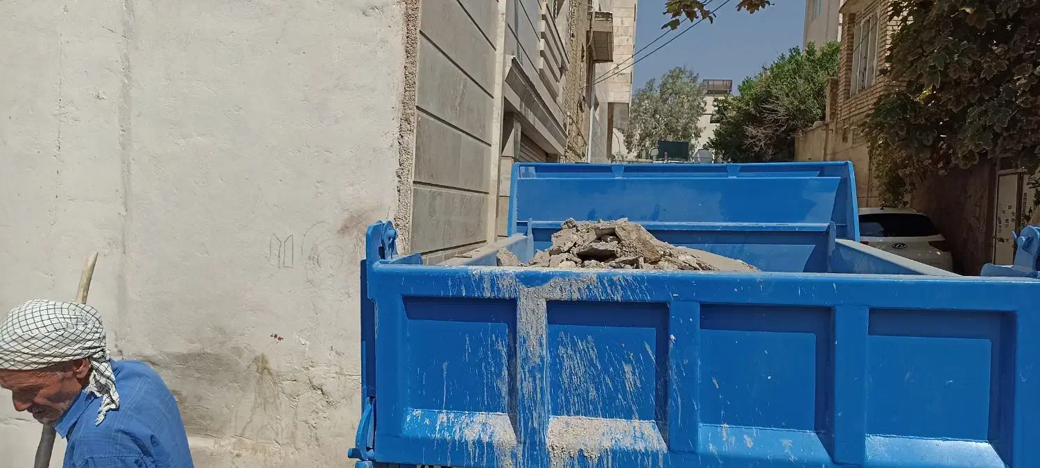 حمل نخاله ضایعات ماسه06سیمان گچ آجر نیسان کمپرسی|خدمات حمل و نقل|شیراز, شاهچراغ|دیوار