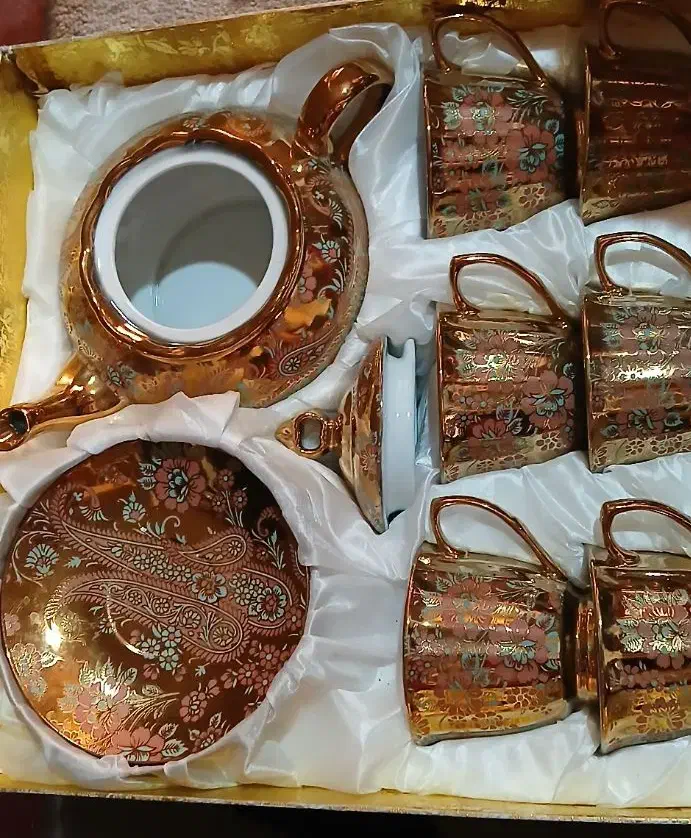 سرویس چایخوری قدیمی|کلکسیون اشیاء عتیقه|تنکابن, |دیوار