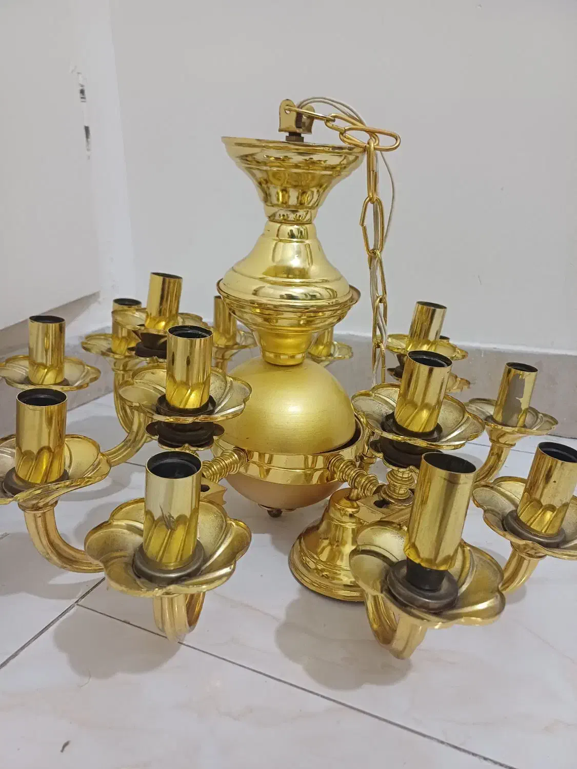 لوستر برنج|لوستر و چراغ آویز|تهران, تهرانپارس شرقی|دیوار