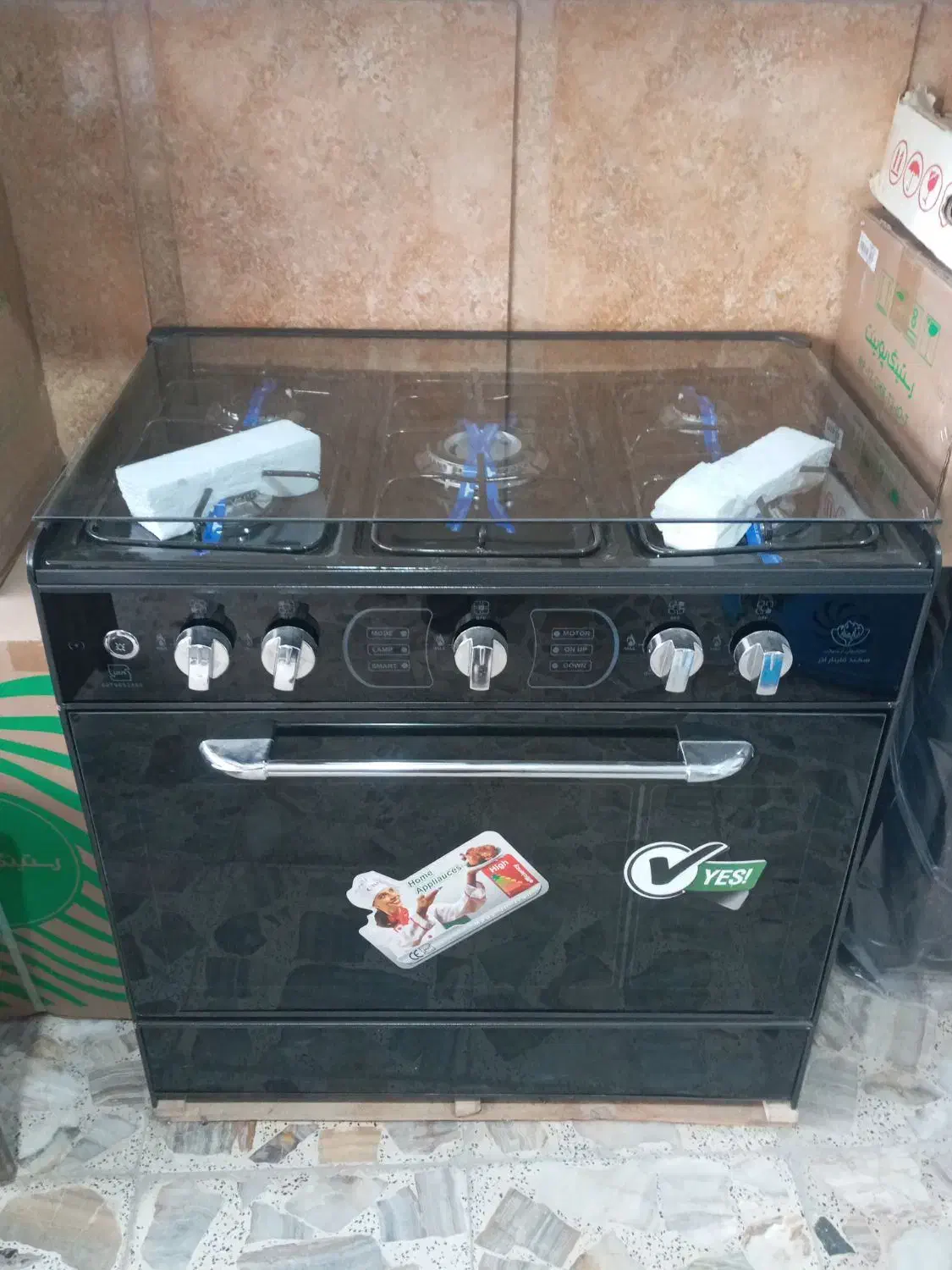 اجاق گاز پنج شعله طرح فر|اجاق گاز و لوازم برقی پختوپز|تالش, هشتپر|دیوار