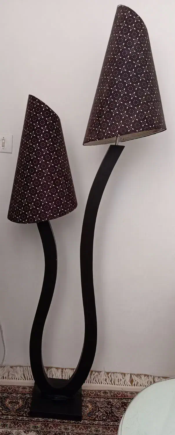 آباژور کلاسیک چوبی|چراغ خواب و آباژور|زنجان, |دیوار