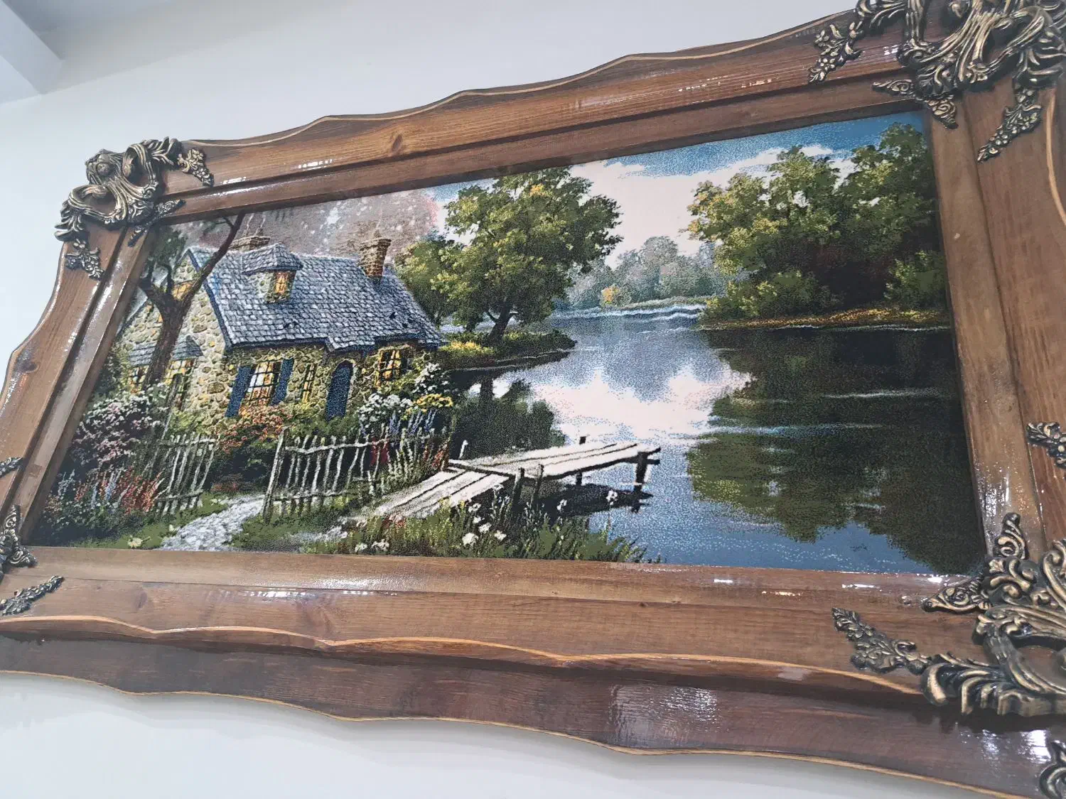 تابلو فرش  ماشینی  بسیار زیبا|تابلو فرش|تهران, سردارجنگل|دیوار