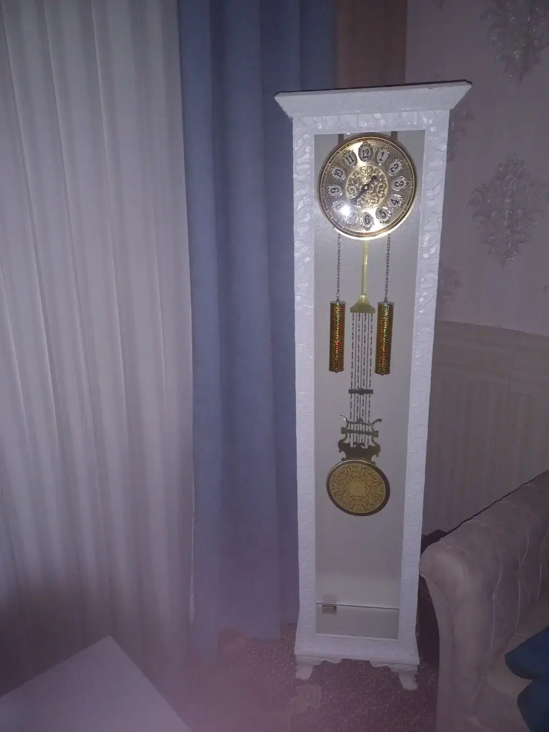 ساعت ایستاده سفیدطلایی|ساعت دیواری و تزئینی|شیروان (خراسان), |دیوار
