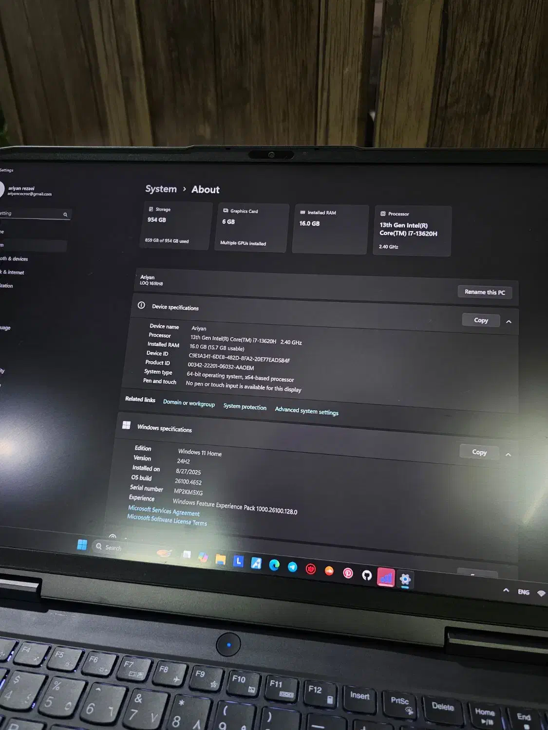 lenovo LOQ نسل ۱۳ نسخه ۱۶ اینچ core i7|رایانه همراه|شیراز, جمهوری|دیوار
