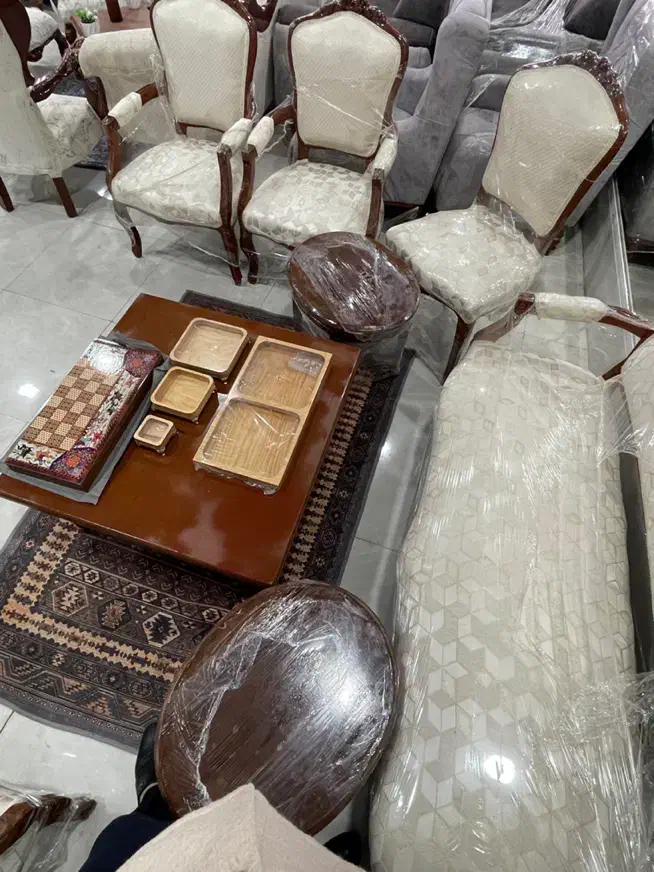 مبل تانیک چوب راش گرجستان ۷ نفره|مبلمان خانگی و میز عسلی|آمل, |دیوار