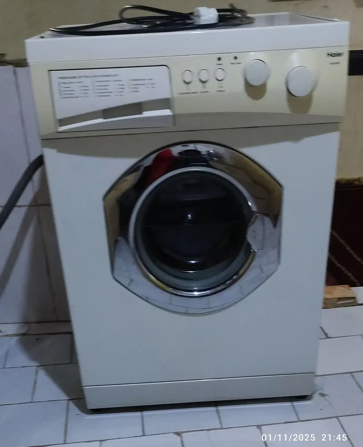 لباسشویی حایر 5کیلویی|ماشین لباسشویی و خشککن لباس|کلات (خراسان), |دیوار