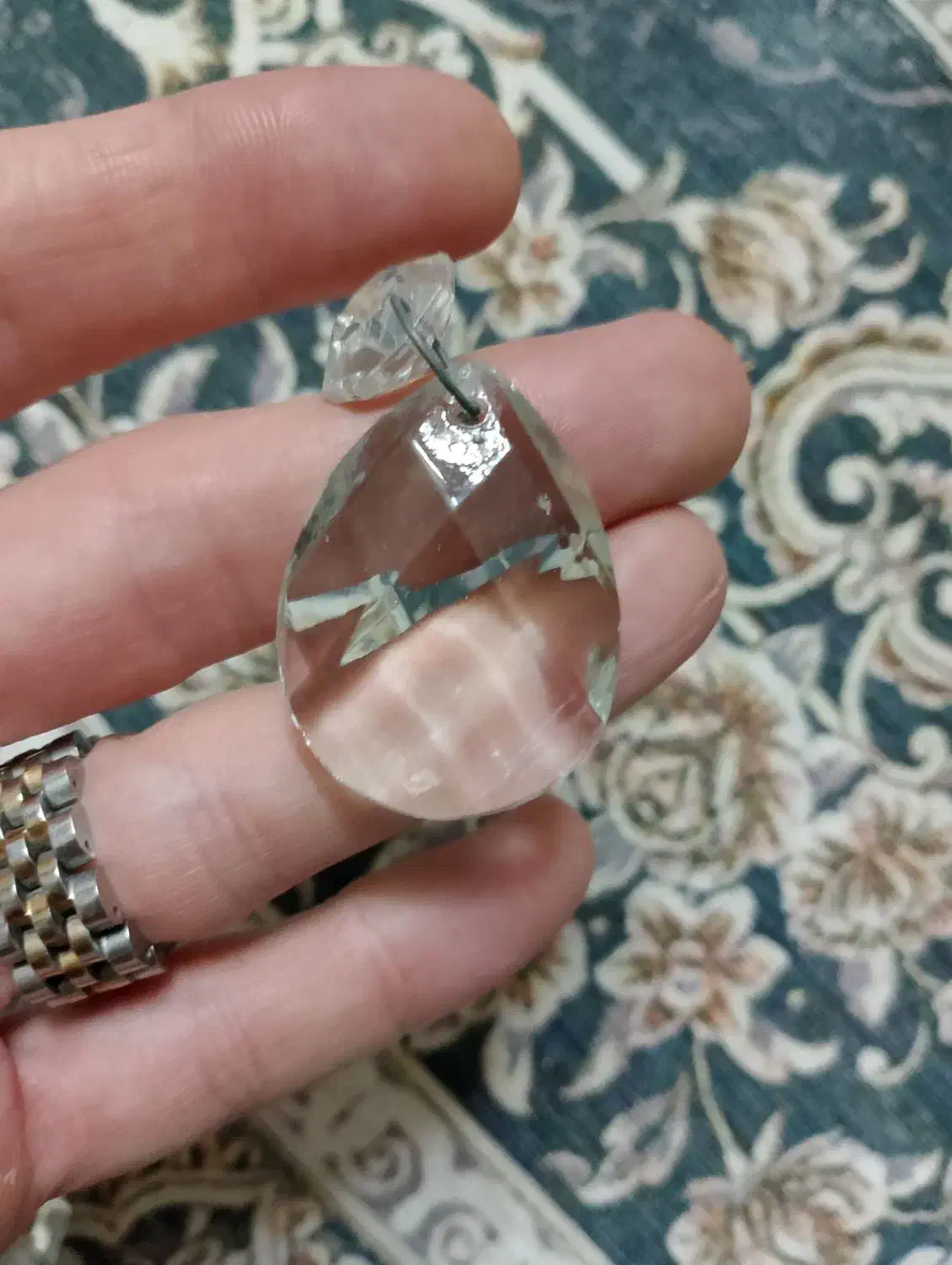 کریستال لوستر پرده کریستالی اباژور|لوستر و چراغ آویز|مشهد, هنرور|دیوار