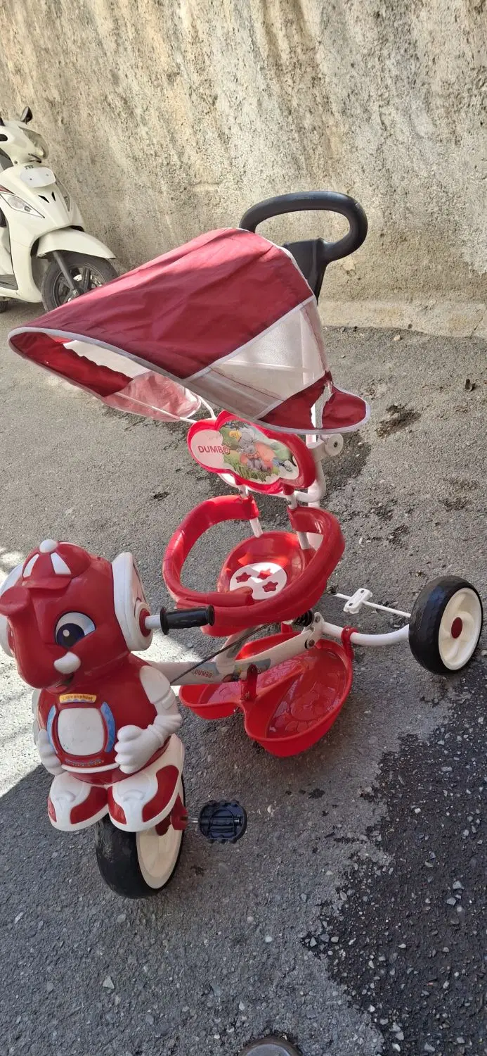 سه چرخه کودک بیبی لند(BabyLand) قرمز در حد نو|دوچرخه، اسکیت، اسکوتر|تهران, کن|دیوار