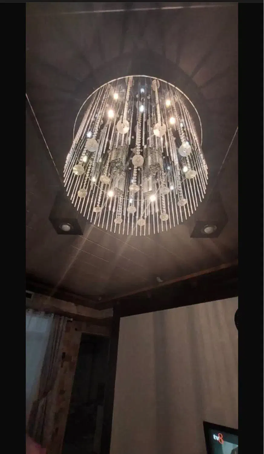 لوستر سقفی اشکی در حد نو|لوستر و چراغ آویز|تهران, ونک|دیوار