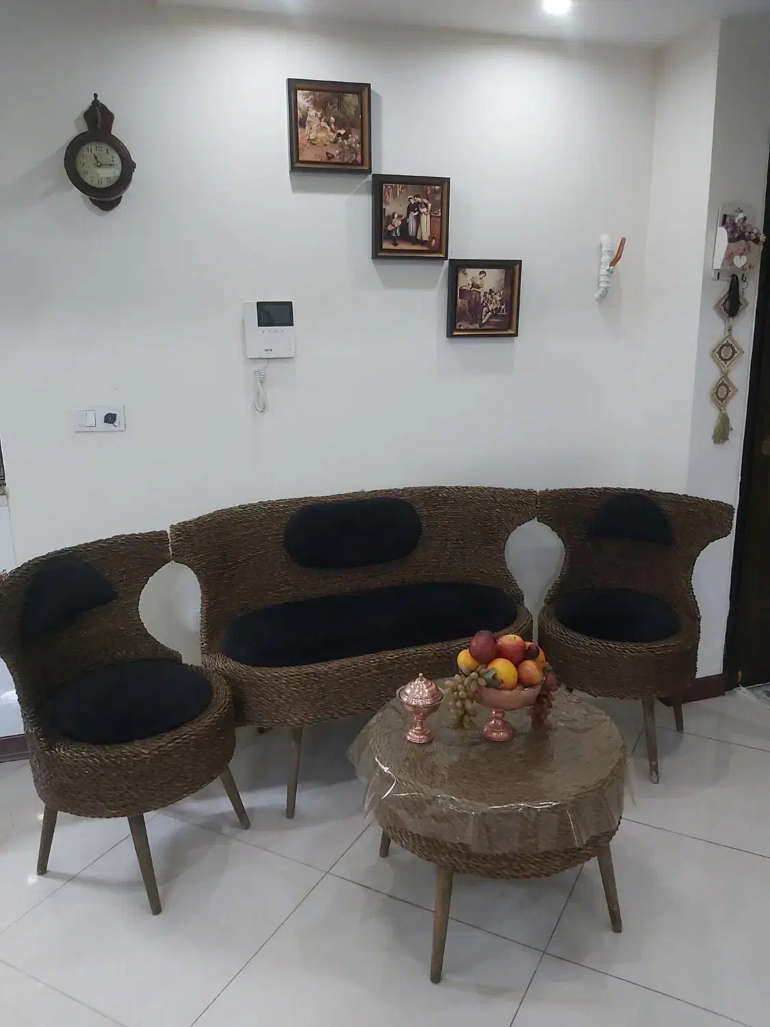 مبل حصیری|مبلمان خانگی و میز عسلی|مشکیندشت, |دیوار