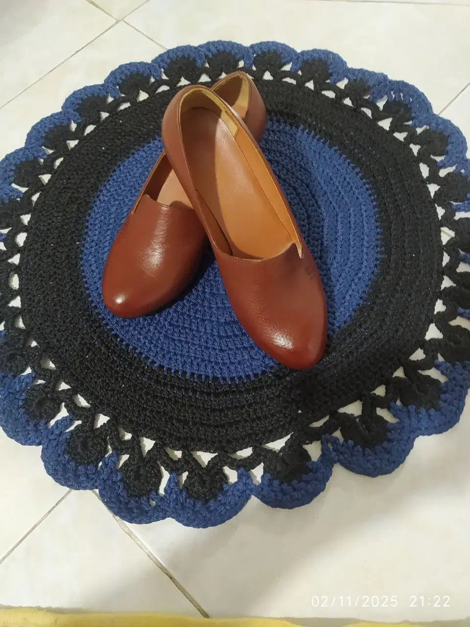کفش چرم عسلی سایز39|کیف، کفش، کمربند|مشهد, فاطمیه|دیوار