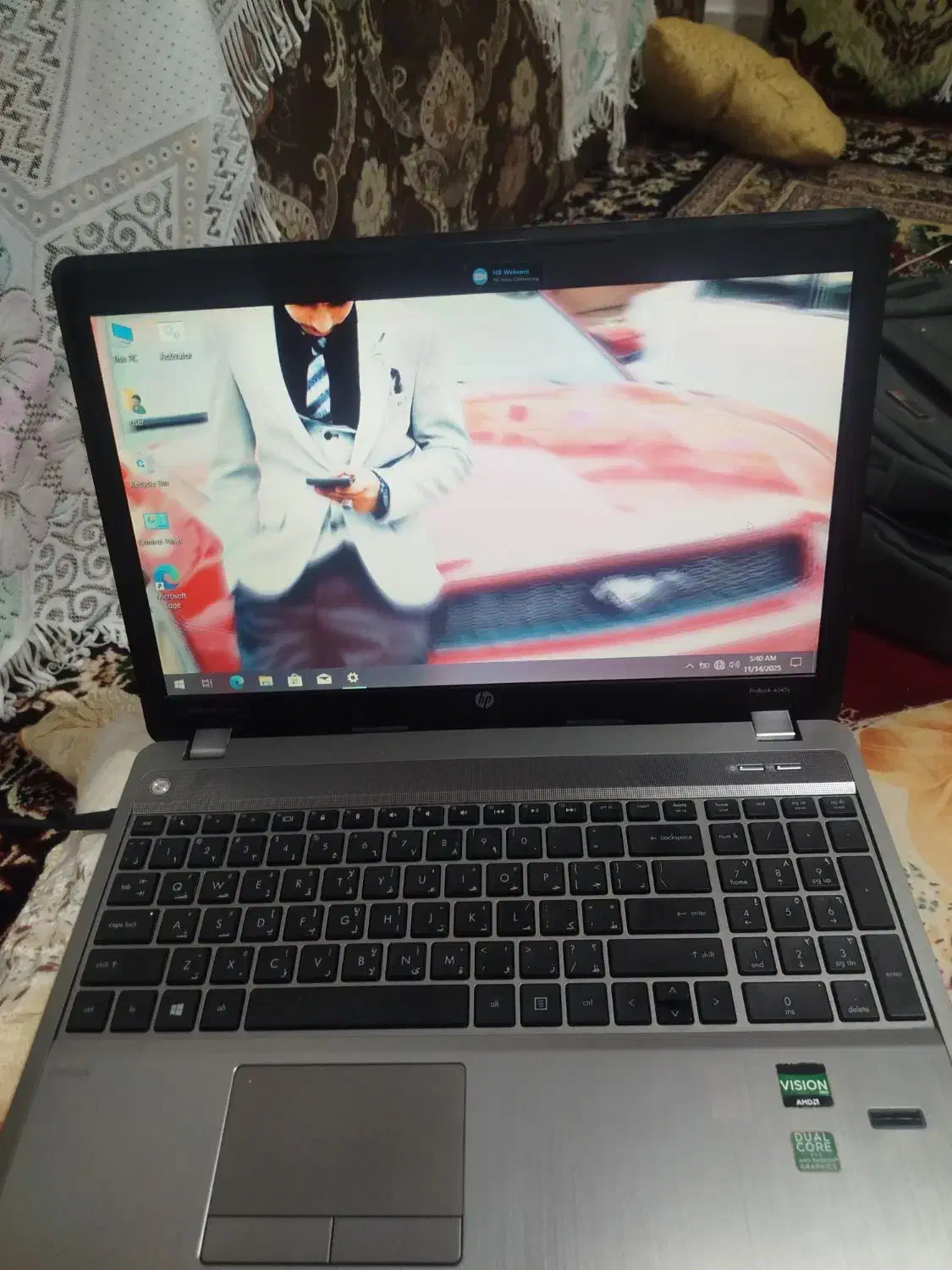 لپتاپ مارک اچ پی بدون خط و خش|رایانه همراه|ایذه, |دیوار