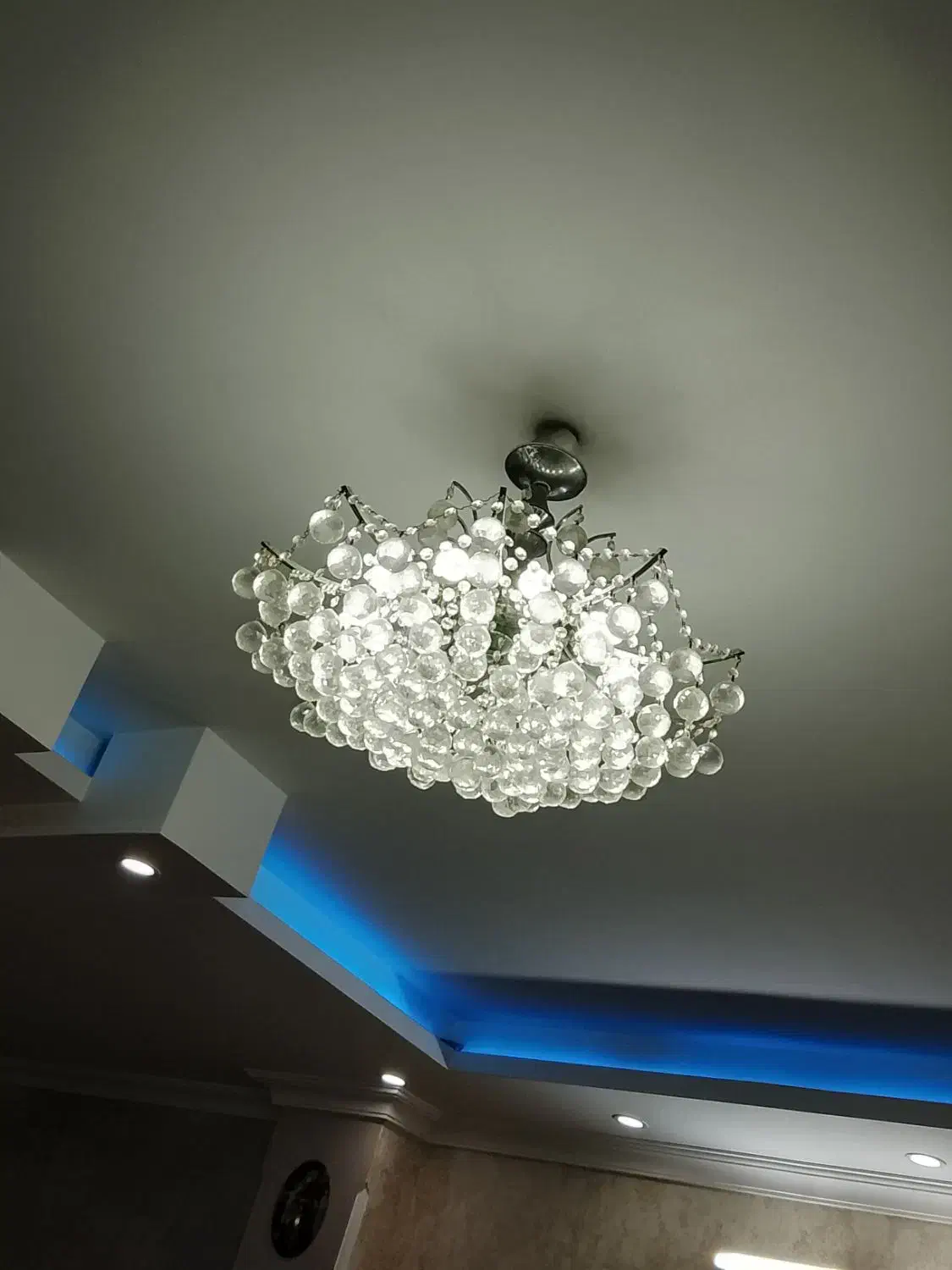 لوستر خورشیدی۱۰شاخه ای|لوستر و چراغ آویز|قائم‌شهر, |دیوار