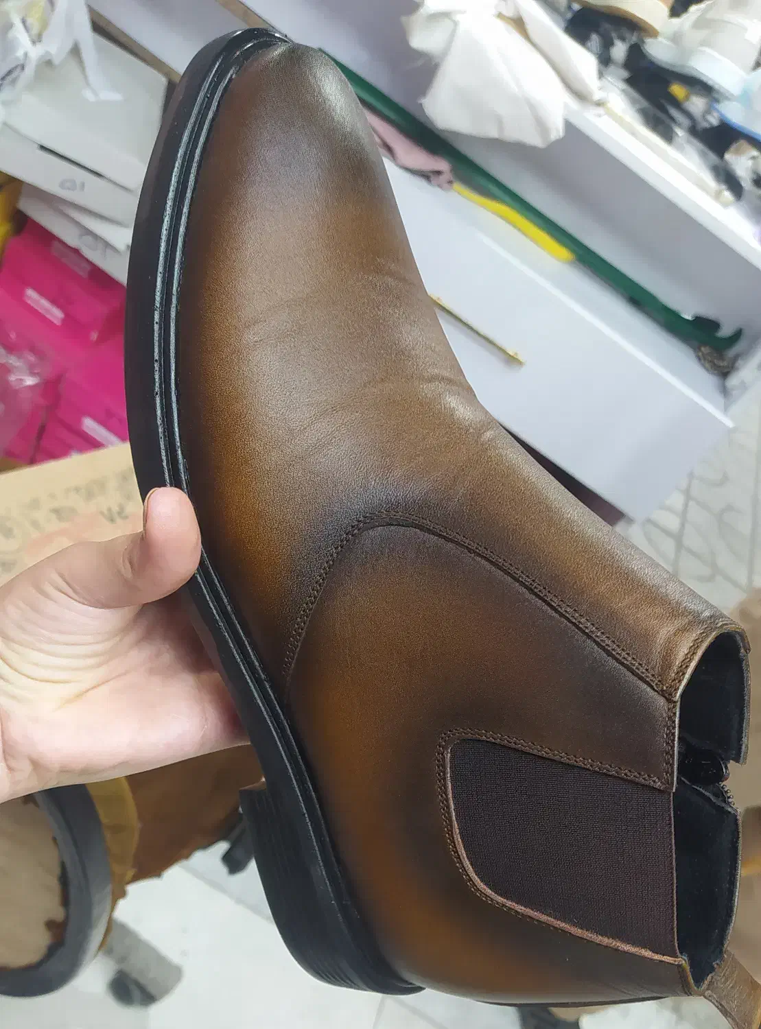 کفش چرم طبیعی نیم بوت مردانه نوسابز41.42|کیف، کفش، کمربند|تربتحیدریه, پائین ولایت|دیوار