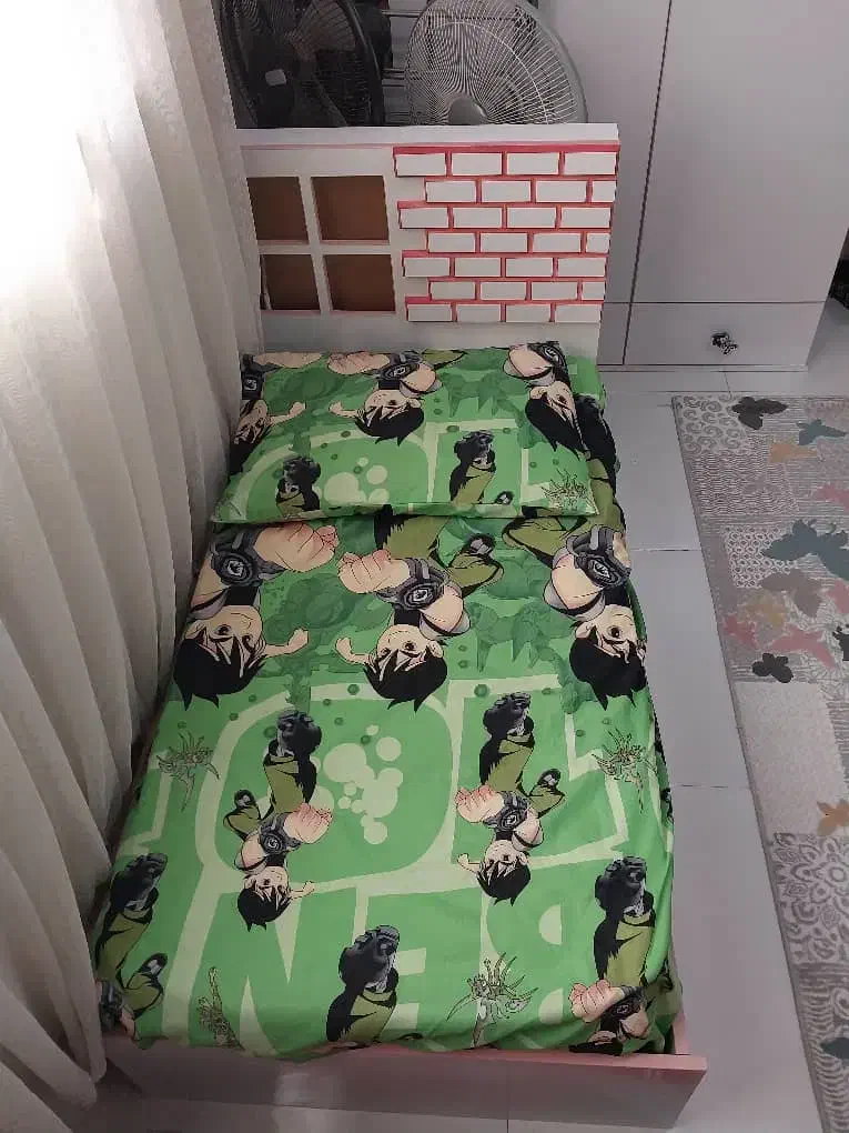 تخت کودک همراه تشک|تخت و سرویس خواب|رشت, حومه رشت|دیوار