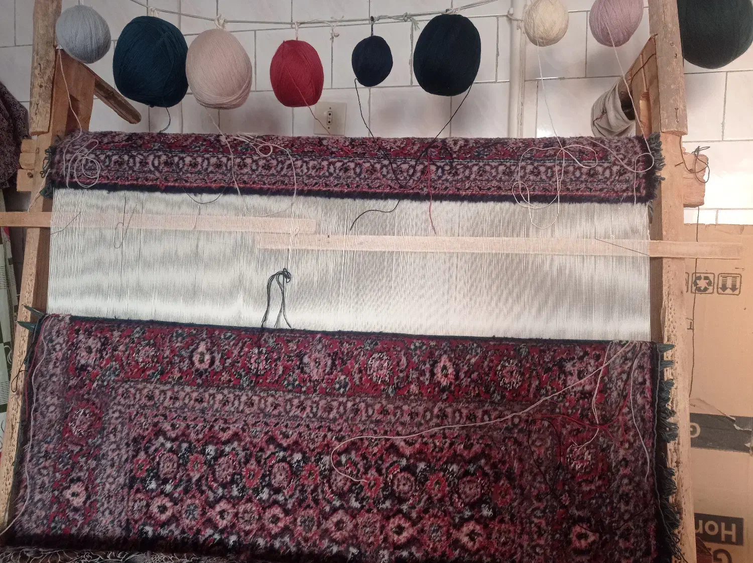 زرنیم ماهی هرات|فرش|خسروشاه, |دیوار