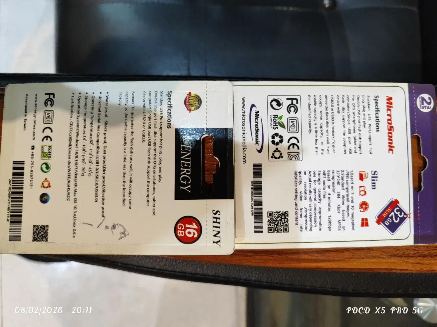 دو عدد فلش ضد آب|لوازم جانبی موبایل و تبلت|مشهد, طلاب|دیوار