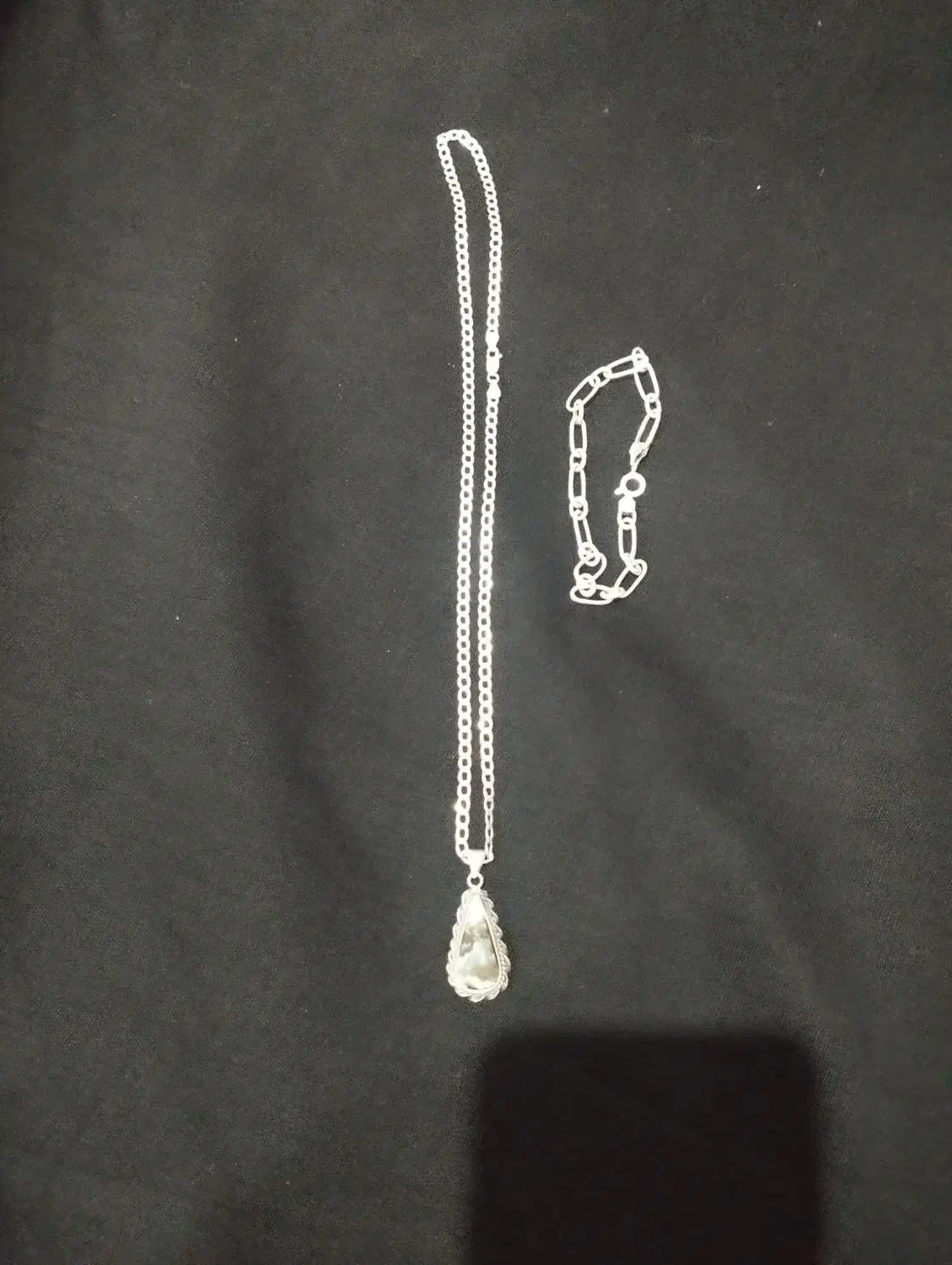 زنجیر و دستبده نقره ایتالیایی|جواهرات|خوانسار, |دیوار