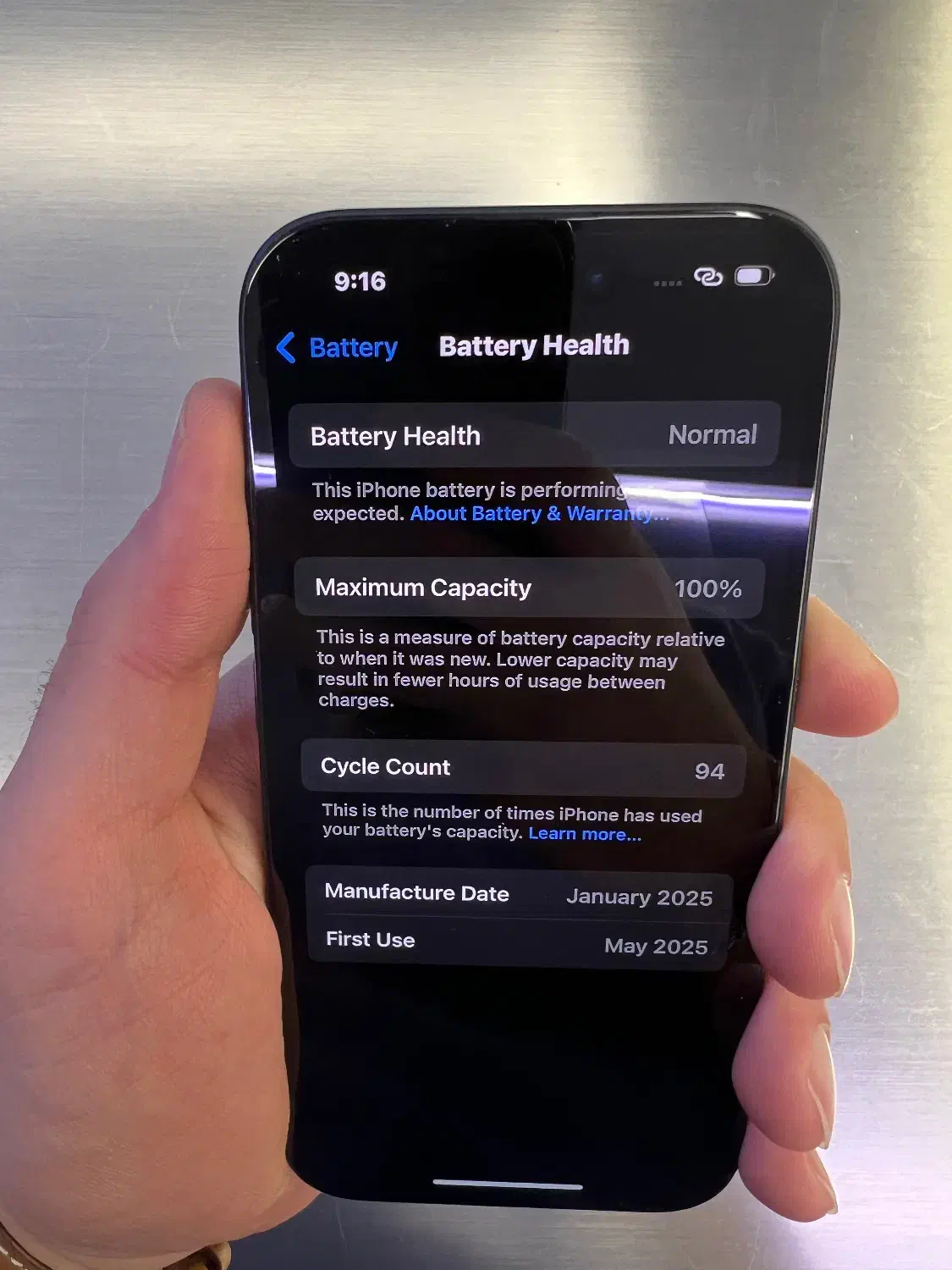 آیفون ۱۶ نرمال ۱۲۸ CH باتری ۱۰۰ سایکل ۱۱۷|موبایل|تهران, سیمای ایران|دیوار
