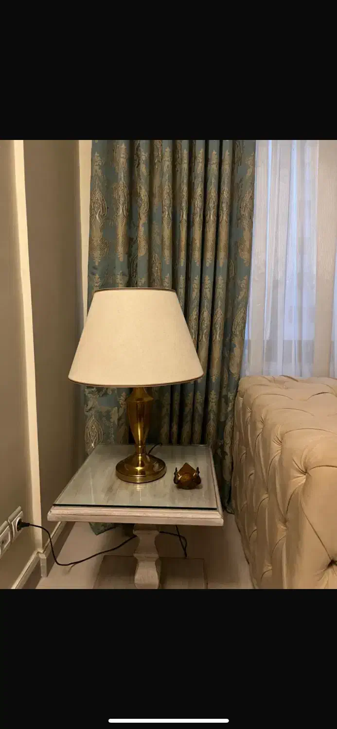 ۲عدد آباژور با پایه برنز|چراغ خواب و آباژور|تهران, کوهک|دیوار