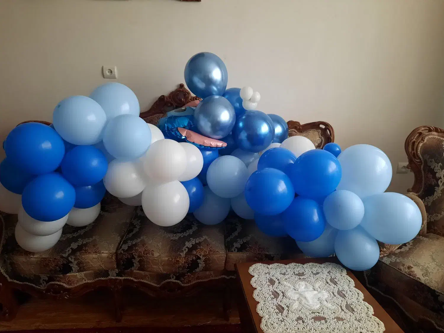 ریسه ی بادکنکی|ریسه و چراغ تزئینی|تبریز, |دیوار