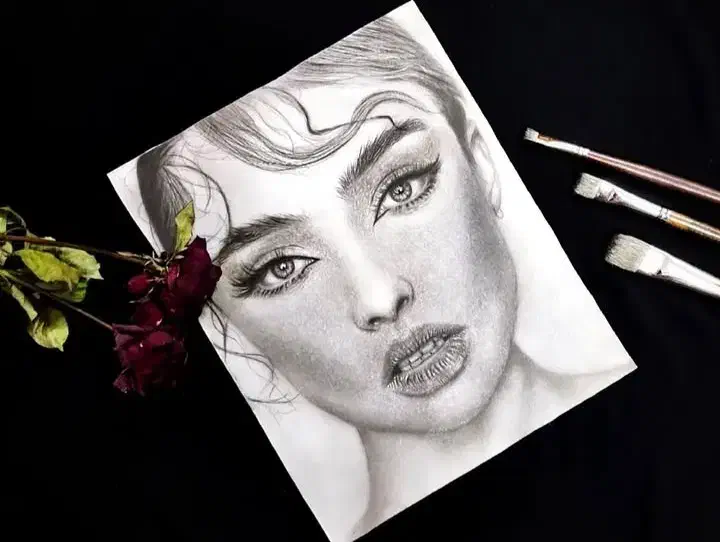 سفارش طراحی چهره در اندازهای مختلف|تابلو، نقاشی، عکس|برازجان, |دیوار