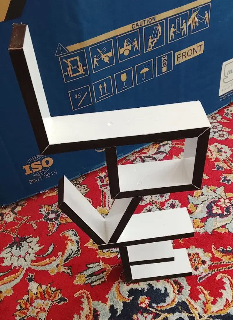 استند چوبی دیواری طرح LovE|کتابخانه، شلف، قفسههای دیواری|تربت جام, مطهری|دیوار