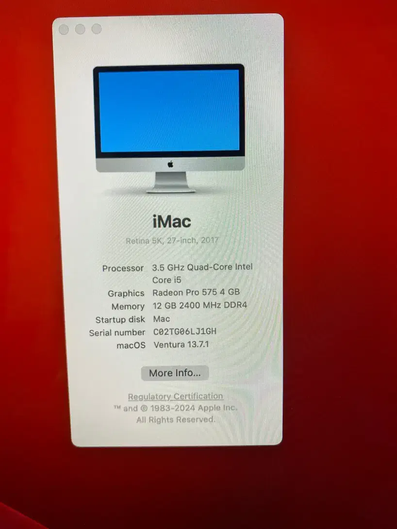 آیمک ۲۷ اینچ 2017 - 4 گیگ گرافیک 5k در حد آکبند|رایانه رومیزی|تهران, فردوسی|دیوار