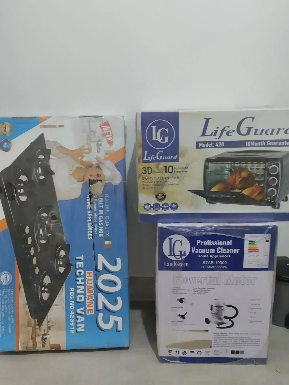 سه تیکه لوازم خانگی|اجاق گاز و لوازم برقی پختوپز|بردسیر, |دیوار