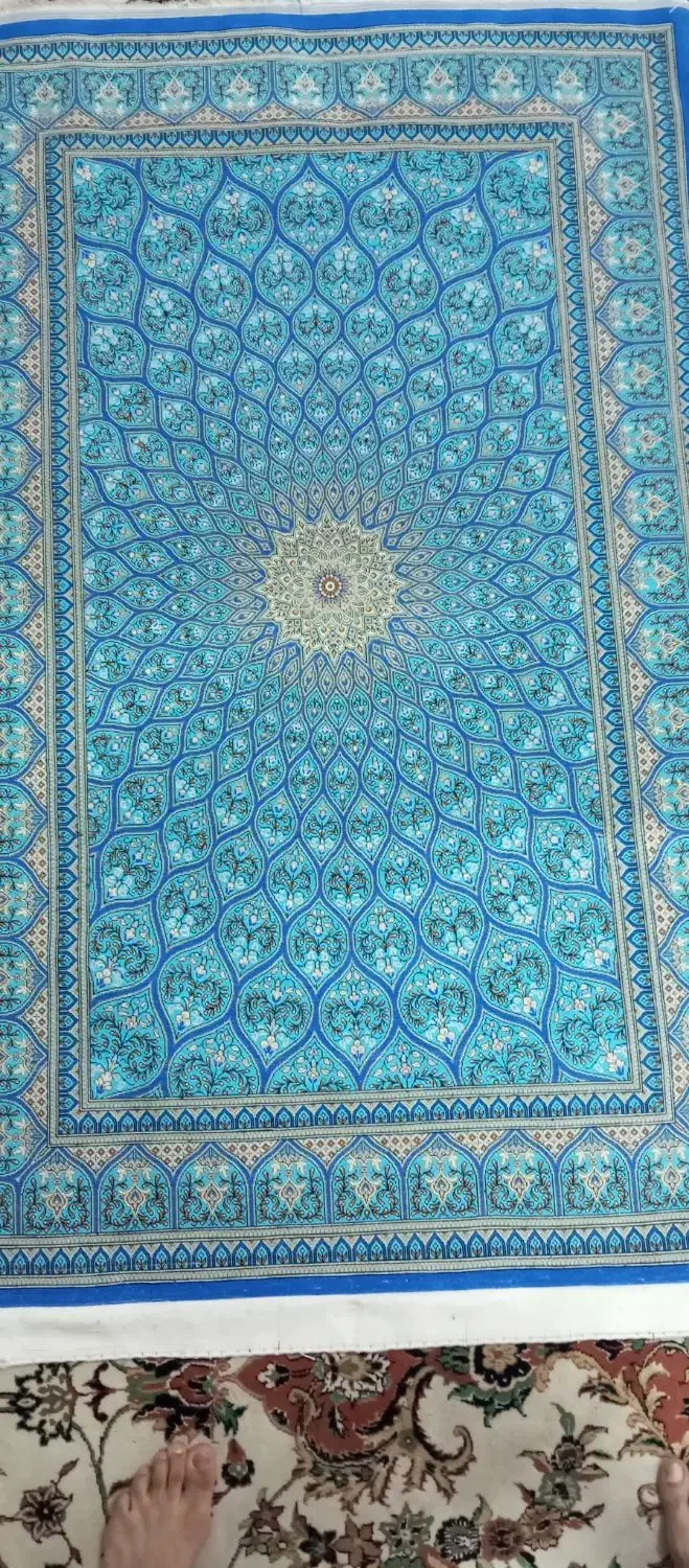 قالی دستباف|فرش|قم, وادی السلام|دیوار