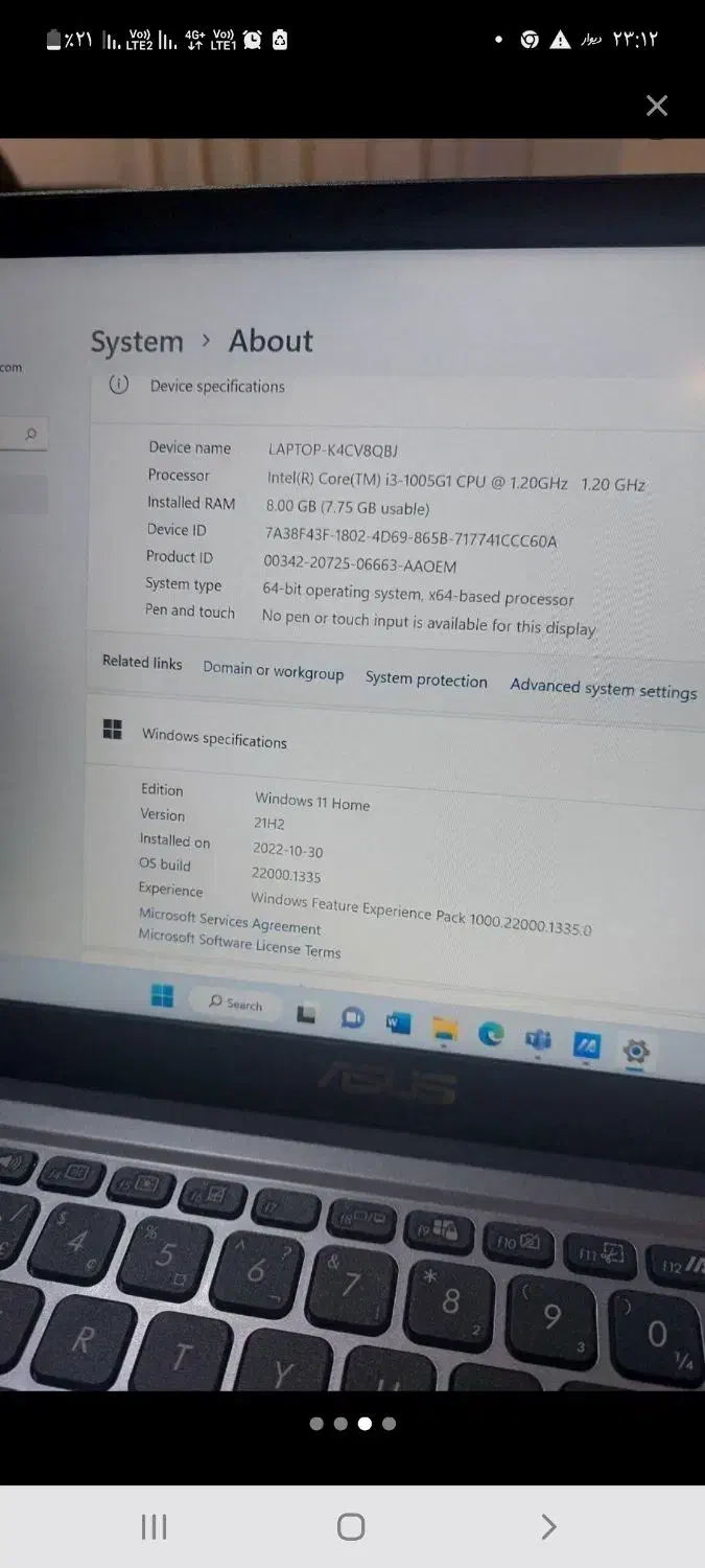 فروش لپ تاب ۱۴ asus|رایانه همراه|شاهین‌شهر, سعدی جنوبی|دیوار